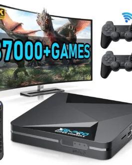 Kinhank Retro Game Console Super Console X2 Pro Built-in 65000+ Games, Video Game Console Android 9.0/Emuelec 4.6, S905X2 Chip, 4K UHD Output,2.4G/5G, BT 5.0