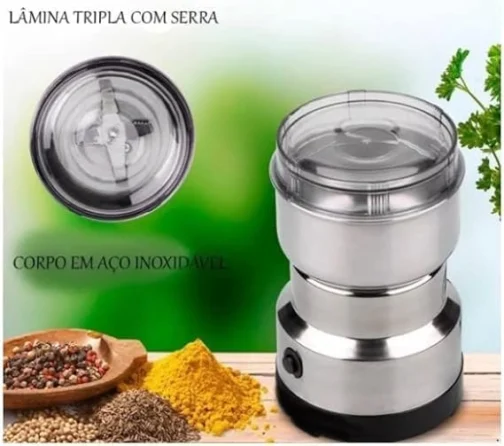 Moedor triturador de Grãos Café Elétrico 200w Temperos Amendoim 110v Pó - Imagem 3
