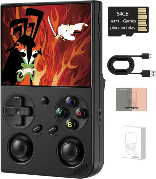 Voacle Console de Jogos Portátil Retrô Anbernic Rg35Xx Pro, Rg 35Xxpro com Suporte para Saída Hdmi, Wi-Fi 5G e Bluetooth 4.2, Tela Ips de 3,5", Sistema Linux Pré-Instalado com 4353 Jogos e Bateria - Imagem 2
