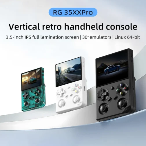 Voacle Console de Jogos Portátil Retrô Anbernic Rg35Xx Pro, Rg 35Xxpro com Suporte para Saída Hdmi, Wi-Fi 5G e Bluetooth 4.2, Tela Ips de 3,5", Sistema Linux Pré-Instalado com 4353 Jogos e Bateria - Imagem 3