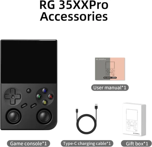 Voacle Console de Jogos Portátil Retrô Anbernic Rg35Xx Pro, Rg 35Xxpro com Suporte para Saída Hdmi, Wi-Fi 5G e Bluetooth 4.2, Tela Ips de 3,5", Sistema Linux Pré-Instalado com 4353 Jogos e Bateria - Imagem 8