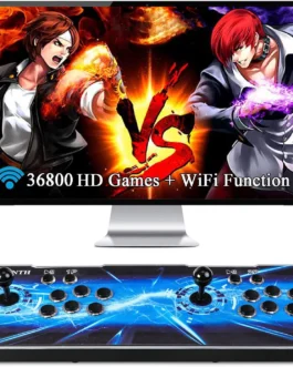 GWALSNTH Console de Jogos Arcade 3D Pandora Box 18S Pro, Máquina de Videogame Hd com 36800 Jogos Em 1, Plug And Play para Jogar Em Casa, Função Wi-Fi.