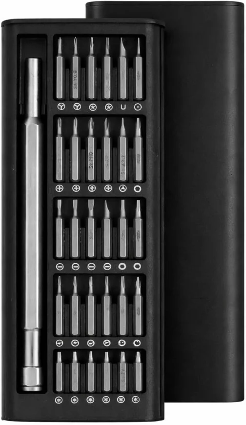 Kit Chave de Fenda de Precisão 24 em 1 com Estojo Magnético – Conjunto Profissional para Reparos em Celular, Notebook, Relógios, Óculos e Eletrônicos - Imagem 2