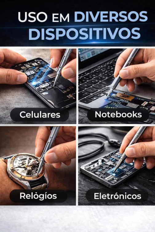 Kit Chave de Fenda de Precisão 24 em 1 com Estojo Magnético – Conjunto Profissional para Reparos em Celular, Notebook, Relógios, Óculos e Eletrônicos - Imagem 7