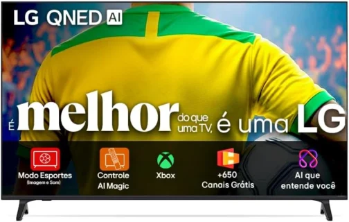 Smart TV 4K 50" LG QNED73 Portal de Games Processador AI α7 Gen8 4K Super Upscaling Google Cast Integrado Controle AI Magic WebOS 25 Modo Esportes Alerta de Esportes - Imagem 2
