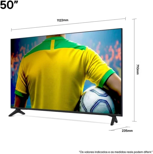 Smart TV 4K 50" LG QNED73 Portal de Games Processador AI α7 Gen8 4K Super Upscaling Google Cast Integrado Controle AI Magic WebOS 25 Modo Esportes Alerta de Esportes - Imagem 19