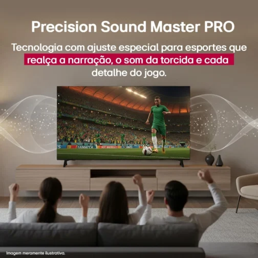 Smart TV 4K 50" LG QNED73 Portal de Games Processador AI α7 Gen8 4K Super Upscaling Google Cast Integrado Controle AI Magic WebOS 25 Modo Esportes Alerta de Esportes - Imagem 24