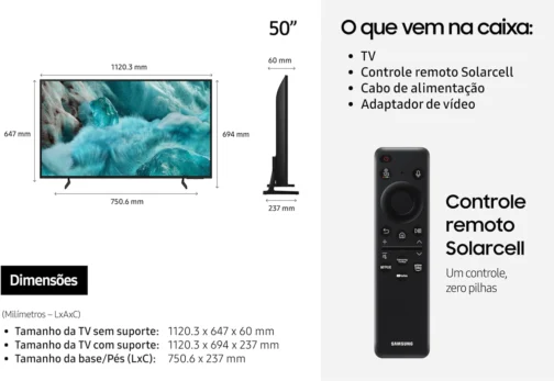 Samsung Vision AI TV 50" QLED 4K Q7F 4K 2025 - Imagem 10
