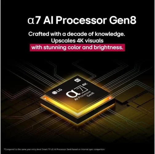 Smart TV LG UHD AI UA75 50 polegadas HDR10 Pro Processador α7 AI Ger 8 webOS 25 - Imagem 6