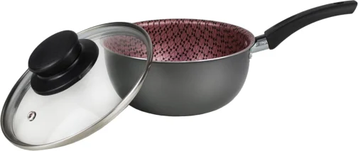 Conjunto Panelas Elegan Prime 8 Peças Grafite com Rosa - Dona Chefa - Imagem 8