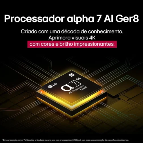 Smart TV 4K 55" LG UHD 55UA85 Processador α7 AI Ger8 4K Super Upscaling Google Cast Alexa Integrado Controle AI Smart Magic WebOS 25 - Imagem 16