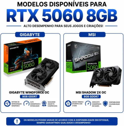 PC GAMER RYZEN 7 5700X, B550M, WI-FI, 32GB RAM, NVME 1TB, NVIDIA RTX 5060 8GB - Imagem 6