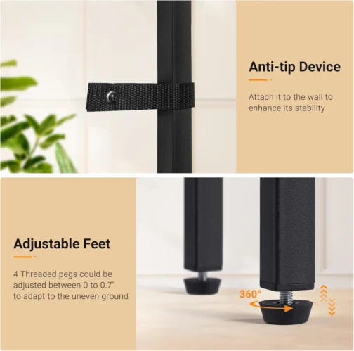 ELYKEN Mesa de console estreita de 240 cm com tomada, mesa de sofá atrás do - Imagem 8