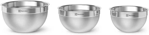 Electrolux Kit Bowls Tigelas de Inox com Tampa Plástica, 3 Unidades - Imagem 4