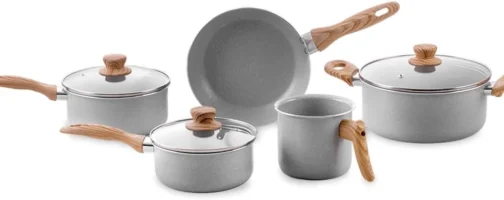 Jogo de Panelas Brinox 5 Peças Ceramic Life Easy Cinza - Imagem 2
