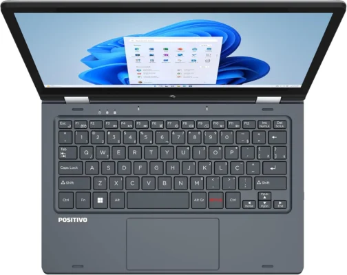 Notebook Positivo Duo 2 em 1 Intel Celeron Windows 11 Home 4GB 128GB, Tela 11.6" IPS HD, Cinza - C4128B-3 - Imagem 13