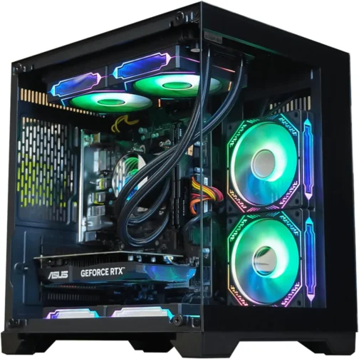 PC Gamer Completo Ryzen 5 5500, RTX 3050, 16GB DDR4, SSD 480GB, 600W 80 Plus, Monitor 21.5" Full HD, Kit Gamer, Windows 11 Pro, M9CW8G17-E - Imagem 3