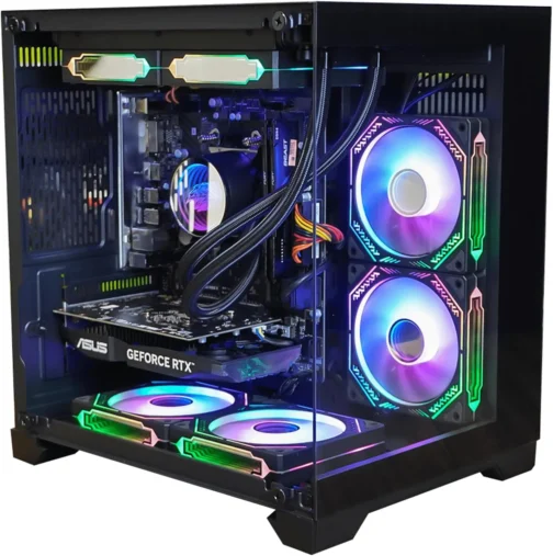 PC Gamer Completo Ryzen 5 5500, RTX 3050, 16GB DDR4, SSD 480GB, 600W 80 Plus, Monitor 21.5" Full HD, Kit Gamer, Windows 11 Pro, M9CW8G17-E - Imagem 4