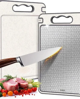 LUMAI Tabua de Cortar Monaco de Aço Inoxidável 304 Legitimo, Espessura 0.5mm, Utensilio de Cozinha Premium
