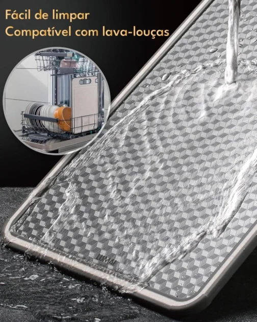 LUMAI Tabua de Cortar Monaco de Aço Inoxidável 304 Legitimo, Espessura 0.5mm, Utensilio de Cozinha Premium - Imagem 6