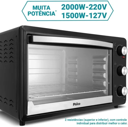 Forno Elétrico Philco 44L Dupla Resistência PFE44P 220V - Imagem 6
