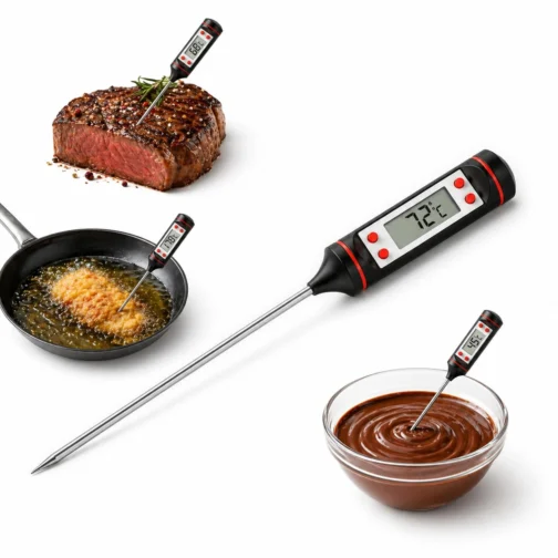 Termômetro Culinário Digital Espeto para Alimentos – Medição Rápida e Precisa de Temperatura para Carnes, Churrasco, Doces e Cozinha Profissional - Imagem 2