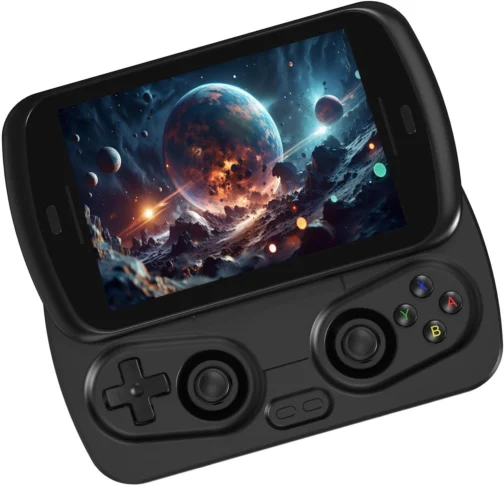 Anbernic RG Slide Retro Handheld Game Console , 4.7-inch LTPS in-Cell Screen Capacitive Joystick Android 13 System Support AI Assistant 5G WiFi Bluetooth 5.0 NO Game Card(Black) - Imagem 2