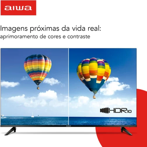 Smart TV Aiwa 32”, Android, HD, Borda Ultrafina, HDR10, Dolby Áudio - AWS-TV-32-BL-02-A - Imagem 3
