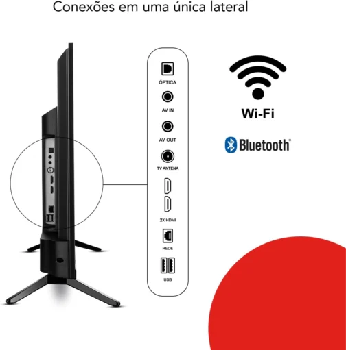 Smart TV Aiwa 32”, Android, HD, Borda Ultrafina, HDR10, Dolby Áudio - AWS-TV-32-BL-02-A - Imagem 10