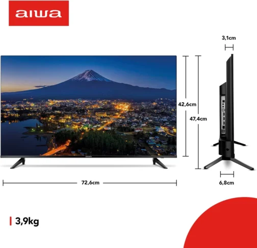 Smart TV Aiwa 32”, Android, HD, Borda Ultrafina, HDR10, Dolby Áudio - AWS-TV-32-BL-02-A - Imagem 11
