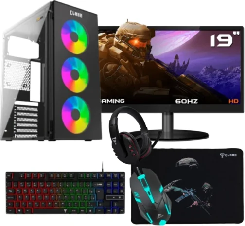 PC Gamer MRPC Completo Intel core i7 3.4GHz 16 GB RAM SSD 240 GB Fonte 500 W Monitor 19″ HDMI Placa de vídeo NVIDIA GT730 - Imagem 2