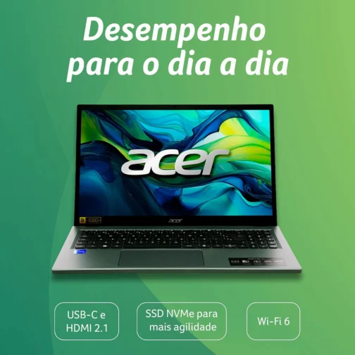 Notebook Acer Aspire Go 15 AG15-71P-53R6 Intel Core i5 13º Geração 16BG RAM 512GB SSD 15,6" Full HD Windows 11 Home - Imagem 5
