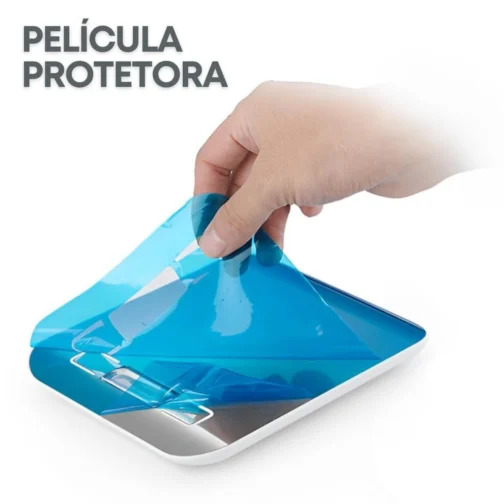 Balança de Cozinha Inox Digital para Alimentos Dieta Fitness Alta Precisão Resistente a Água Com Base Antiderrapante e Visor de Alta Definição Pesagem de 1g até 10kg Premium - Imagem 7