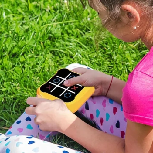 Jogo Raciocinio Lógico 3 em 1 Infantil Eletronico, Jogo da Velha, Memória e Toupeira, Portátil, para Treino de Memória e Concentração - Imagem 9