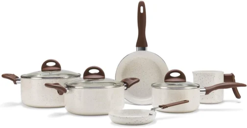 Brinox - Jogo de Panelas Antiaderente Ceramic Life 6 Peças Smart Plus - Vanilla - Imagem 2