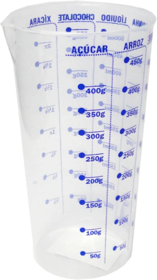 Copo Medidor Dosador 570ml, Marcação Azul, Utensílio Cozinha - Imagem 2