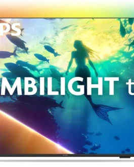 PHILIPS, Smart TV Ambilight 50″ 4K, Titan OS, 50PUG8100/78, Comando de Voz, HDR10+/Dolby Atmos, VRR/ALLM, Bluetooth