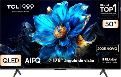 Smart TV 50" TCL 4K UHD QLED 50P7K Google TV AiPQ Google Assistente 3 HDMI - Imagem 2