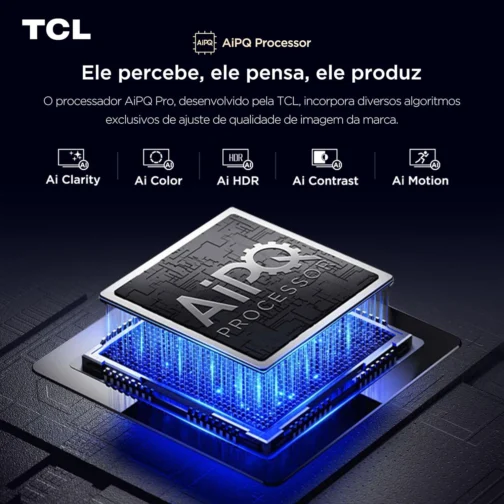 Smart TV 50" TCL 4K UHD QLED 50P7K Google TV AiPQ Google Assistente 3 HDMI - Imagem 6