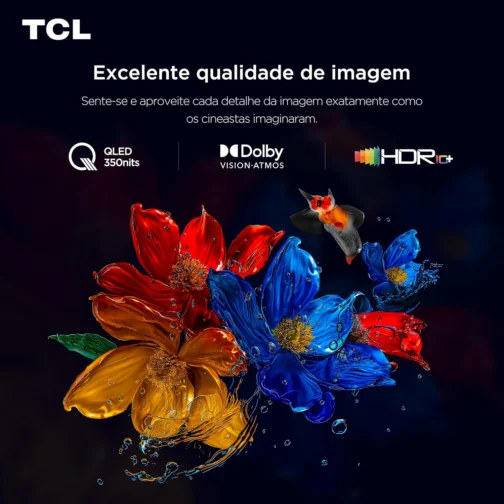 Smart TV 50" TCL 4K UHD QLED 50P7K Google TV AiPQ Google Assistente 3 HDMI - Imagem 7