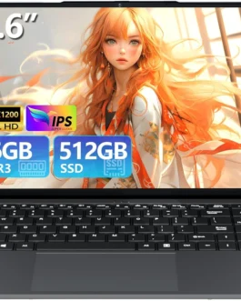 Laptop de 15,6 polegadas, laptops com processador Core (até 3,40 GHz), laptop para jogos 16 GB de RAM, 512 GB de ROM, FHD 1920 x 1080, laptops tradicionais Win 11 Pro, computadores com netbook Wi-Fi
