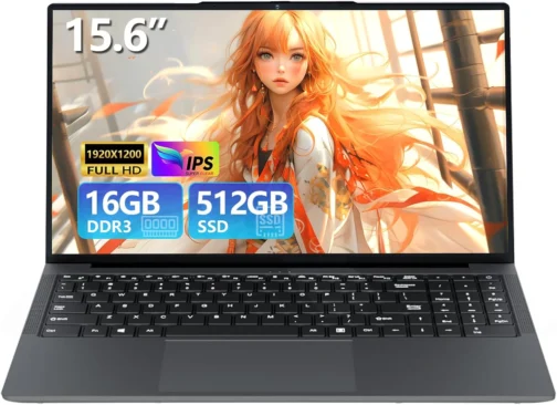 Laptop de 15,6 polegadas, laptops com processador Core (até 3,40 GHz), laptop para jogos 16 GB de RAM, 512 GB de ROM, FHD 1920 x 1080, laptops tradicionais Win 11 Pro, computadores com netbook Wi-Fi - Imagem 2