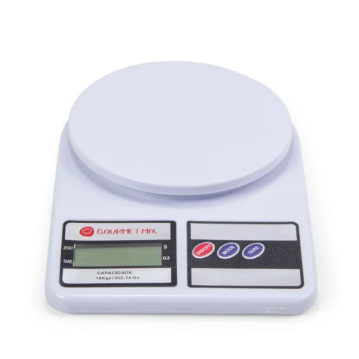 Gourmet Mix Balança de Cozinha Digital de Precisão até 10Kg Compacta em Polipropileno para Receitas Doces e Salgadas, Artesanato, Delivery e Laboratórios - Imagem 2