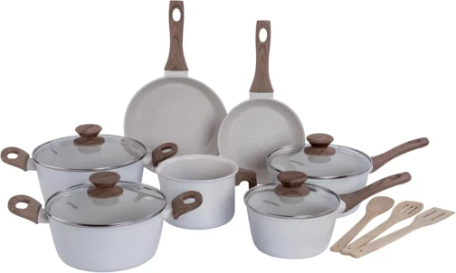 Mimo Style, Conjunto de Panelas com 10 Peças Indução Style Cook Marmol Bambu - Imagem 2