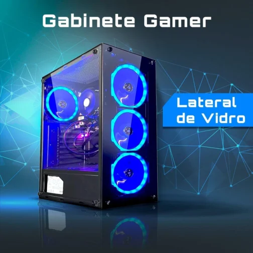 PC Gamer Completo Intel Core i5 8GB SSD 256GB Monitor 19" Fonte 300W Kit Gamer Strong Tech - Imagem 3