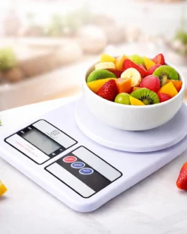 Balança de Cozinha Digital Premium Gourmet Resistente à Água Portátil Base Antiderrapante Visor de Alta Definição Pesagem Precisa Durável Moderna Ideal para Alimentos Frescos Doces Salgados Compacta
