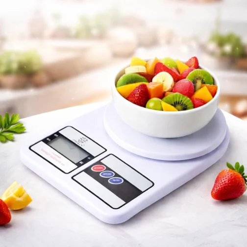 Balança de Cozinha Digital Premium Gourmet Resistente à Água Portátil Base Antiderrapante Visor de Alta Definição Pesagem Precisa Durável Moderna Ideal para Alimentos Frescos Doces Salgados Compacta - Imagem 2