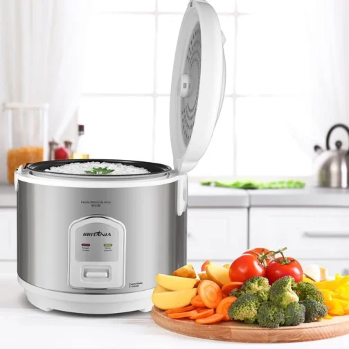 Panela de arroz, Bpa5bi, 5 xícaras, Branco, 110v, Britânia - Imagem 5