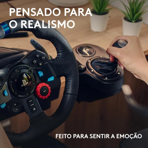 Logitech G, G29 SE Driving Force, Combo Volante Pedais e Câmbio, USB, PS5, PS4, PS3 e PC - Imagem 3