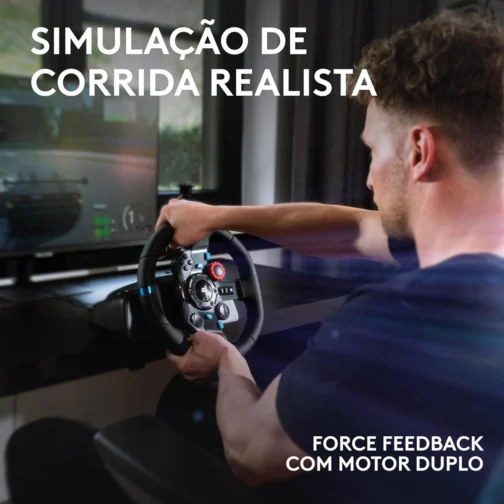 Logitech G, G29 SE Driving Force, Combo Volante Pedais e Câmbio, USB, PS5, PS4, PS3 e PC - Imagem 5